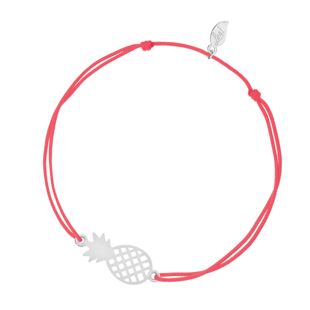 Gl�cksb�ndchen Ananas, Silber