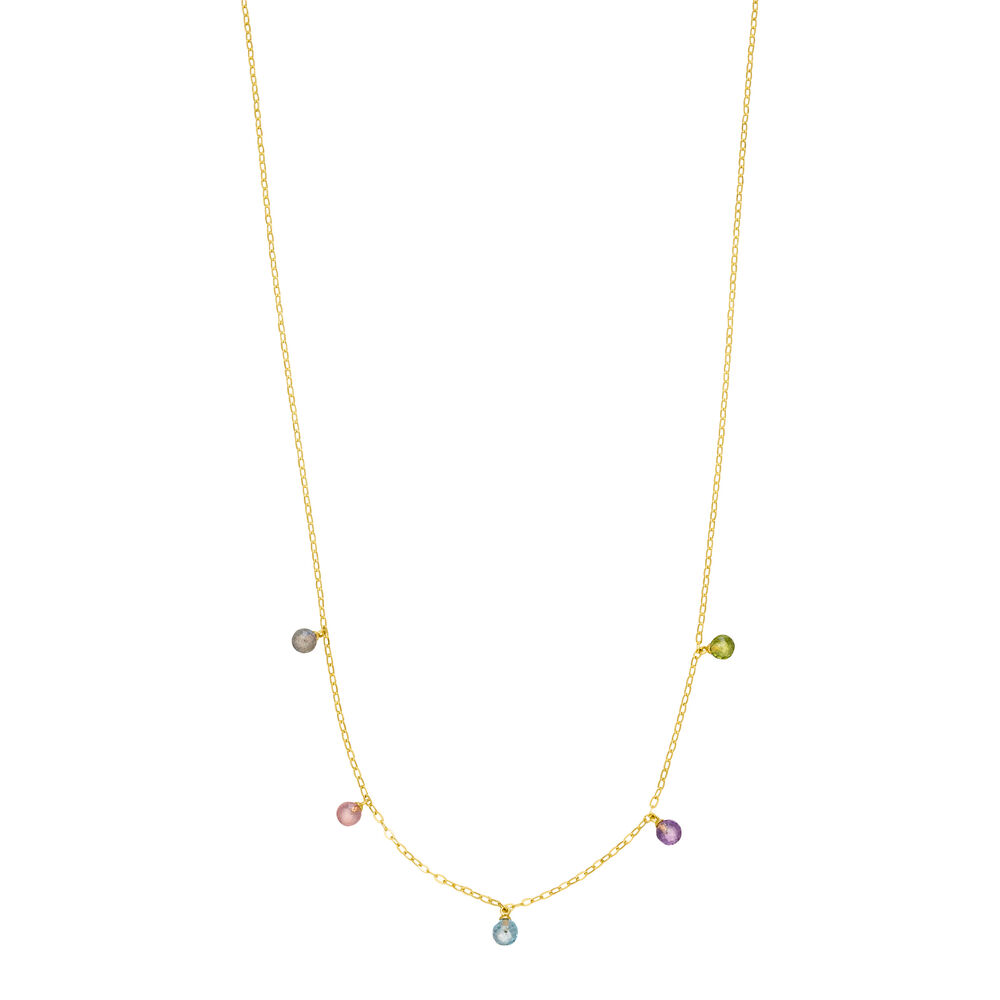 Halskette SWEET GEMS, 14 Karat Gelbgold 
