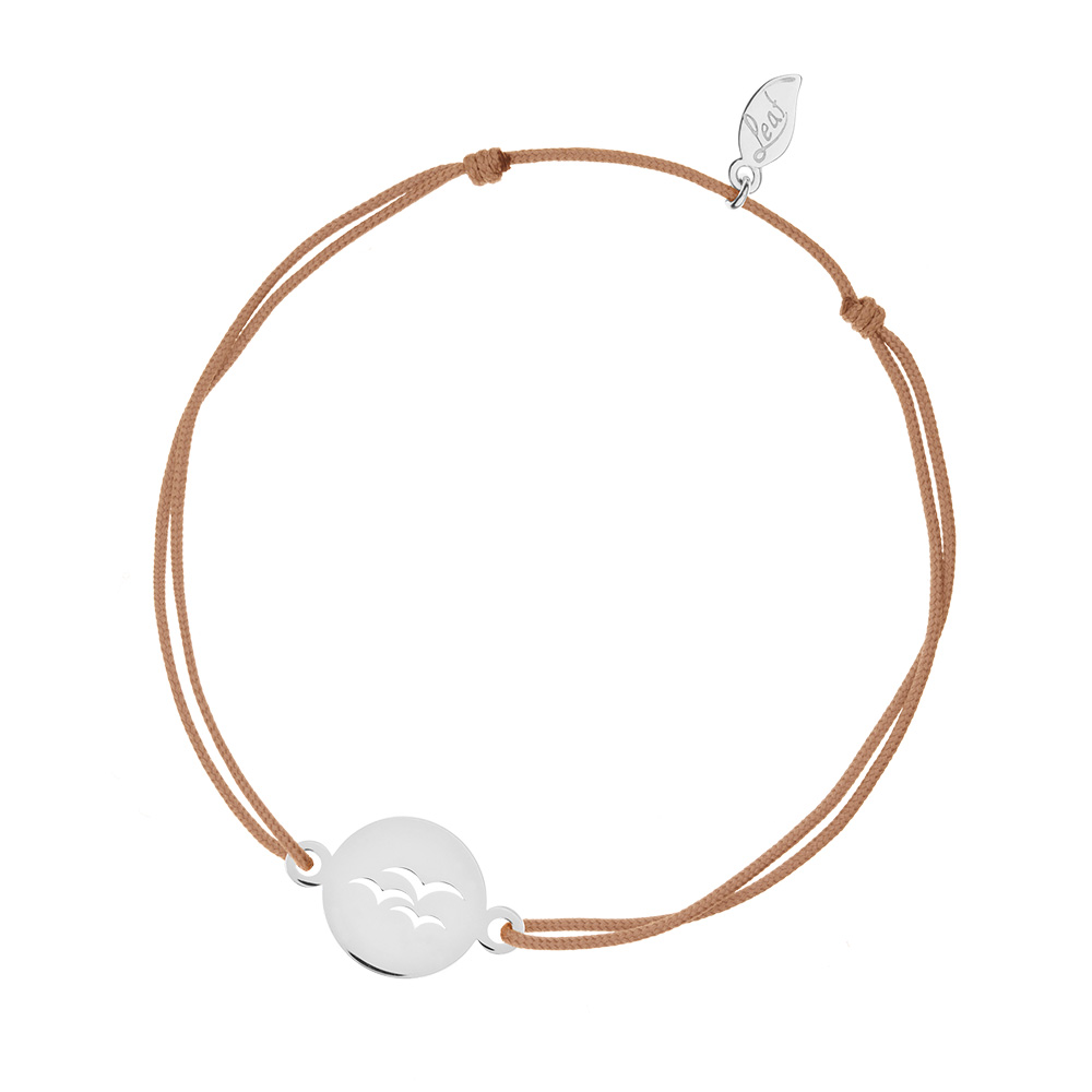 Freundschaftsarmband Birds, 14 Karat Wei�gold