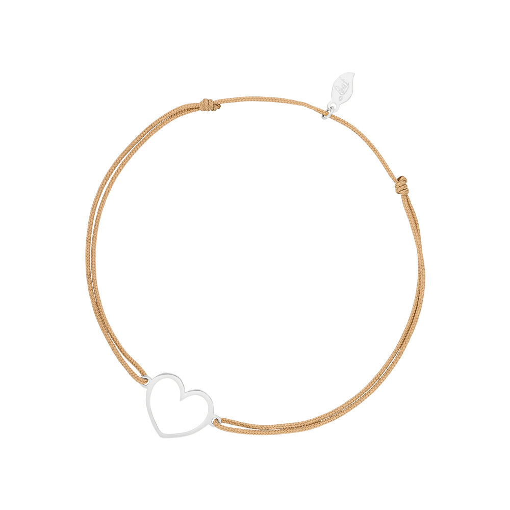 Freundschaftsarmband GENTLE HEART, 14 Karat Wei�gold