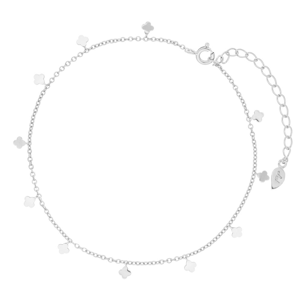 Fu�kette Clover, 925 Sterlingsilber