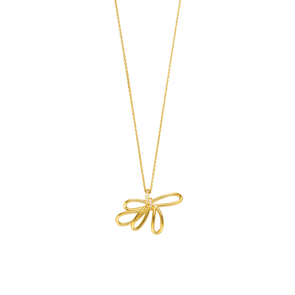 Halskette Blossom, 18 Karat Gelbgold vergoldet