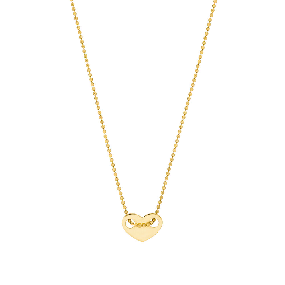 Halskette Heart, 14 Karat Gelbgold