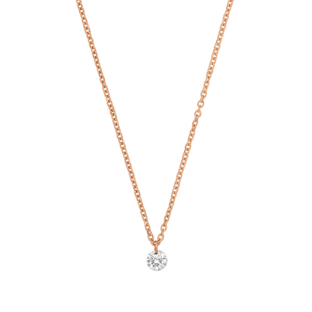Halskette PURE Diamant, 18 Karat Rosegold