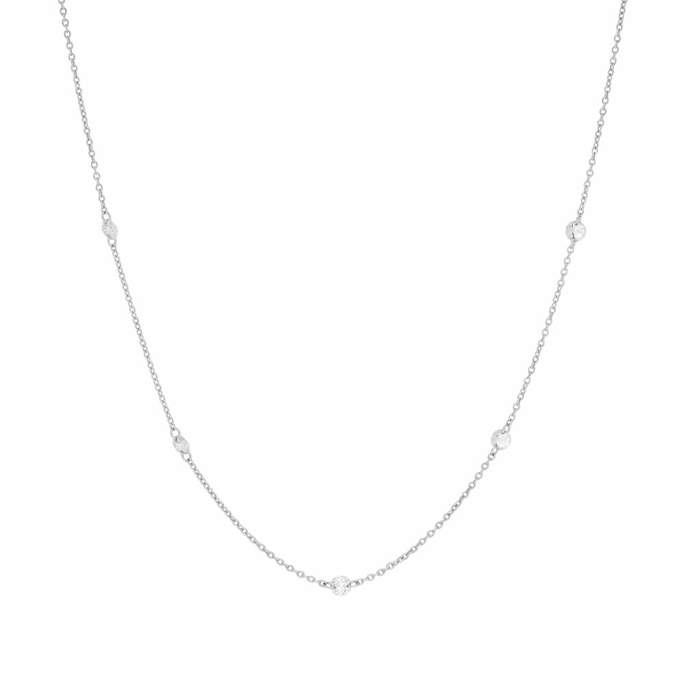 Halskette PURE Quintruple Diamant, 18 Karat Wei�gold