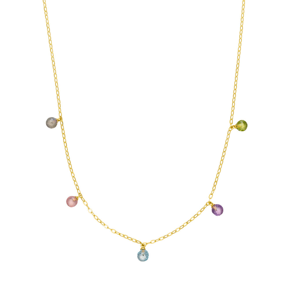 Halskette SWEET GEMS, 14 Karat Gelbgold