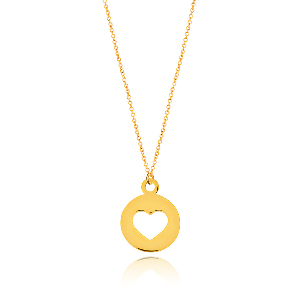 Halskette Heart, 14 Karat Gelbgold