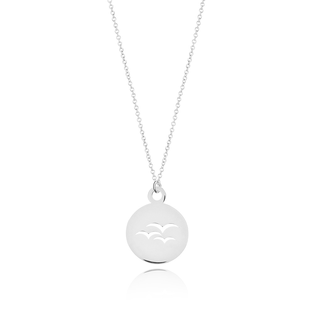 Halskette Birds, 14 Karat Wei�gold
