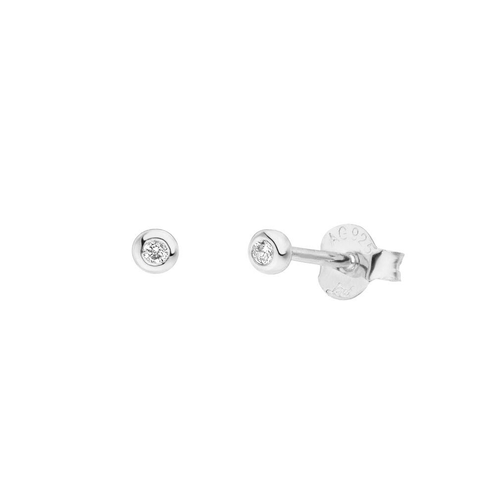 Ohrstecker MINI Pure 18 K Gelbgold vergoldet, 925 Sterlingsilber 