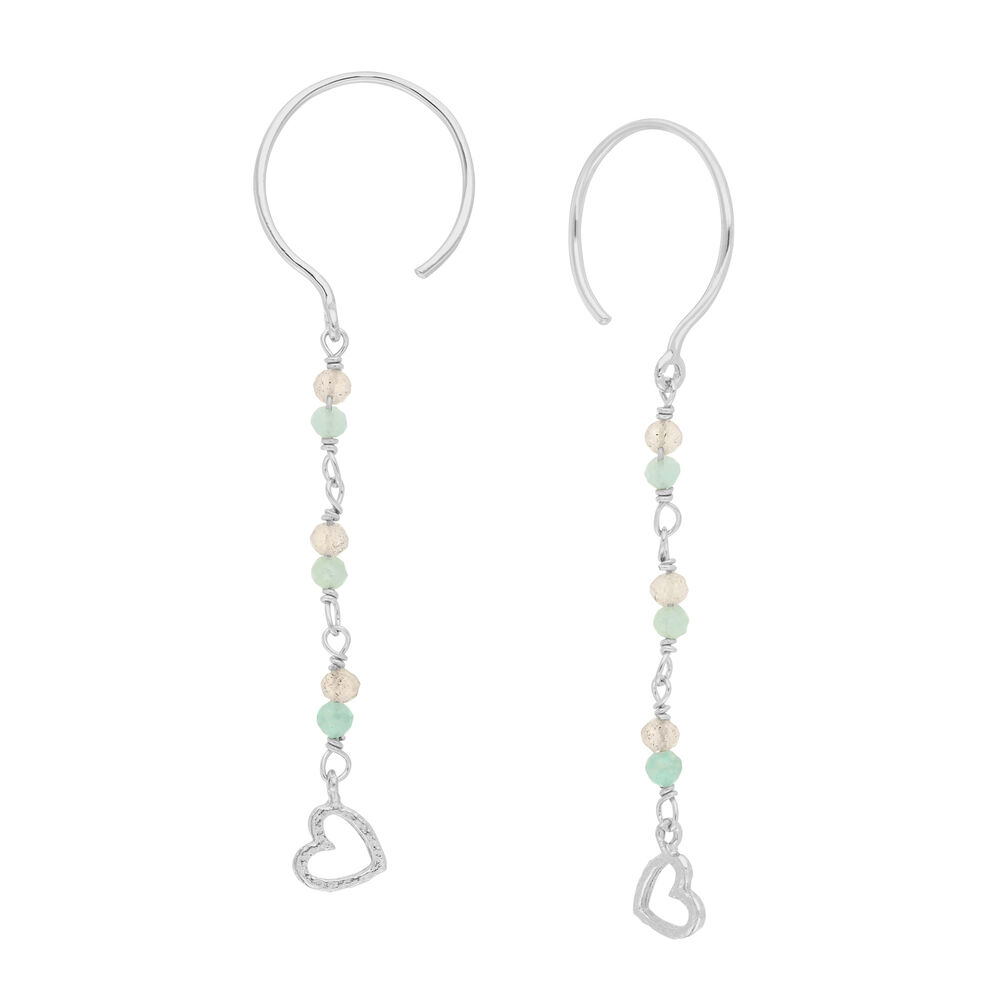 Ohrh�nger Amazonit, 925 Sterlingsilber