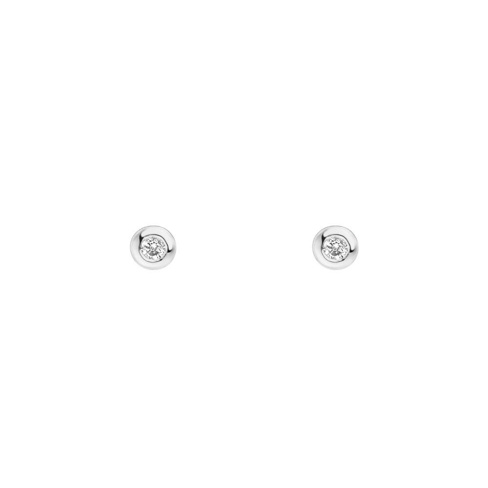 Ohrstecker MINI Pure 18 K Gelbgold vergoldet, 925 Sterlingsilber