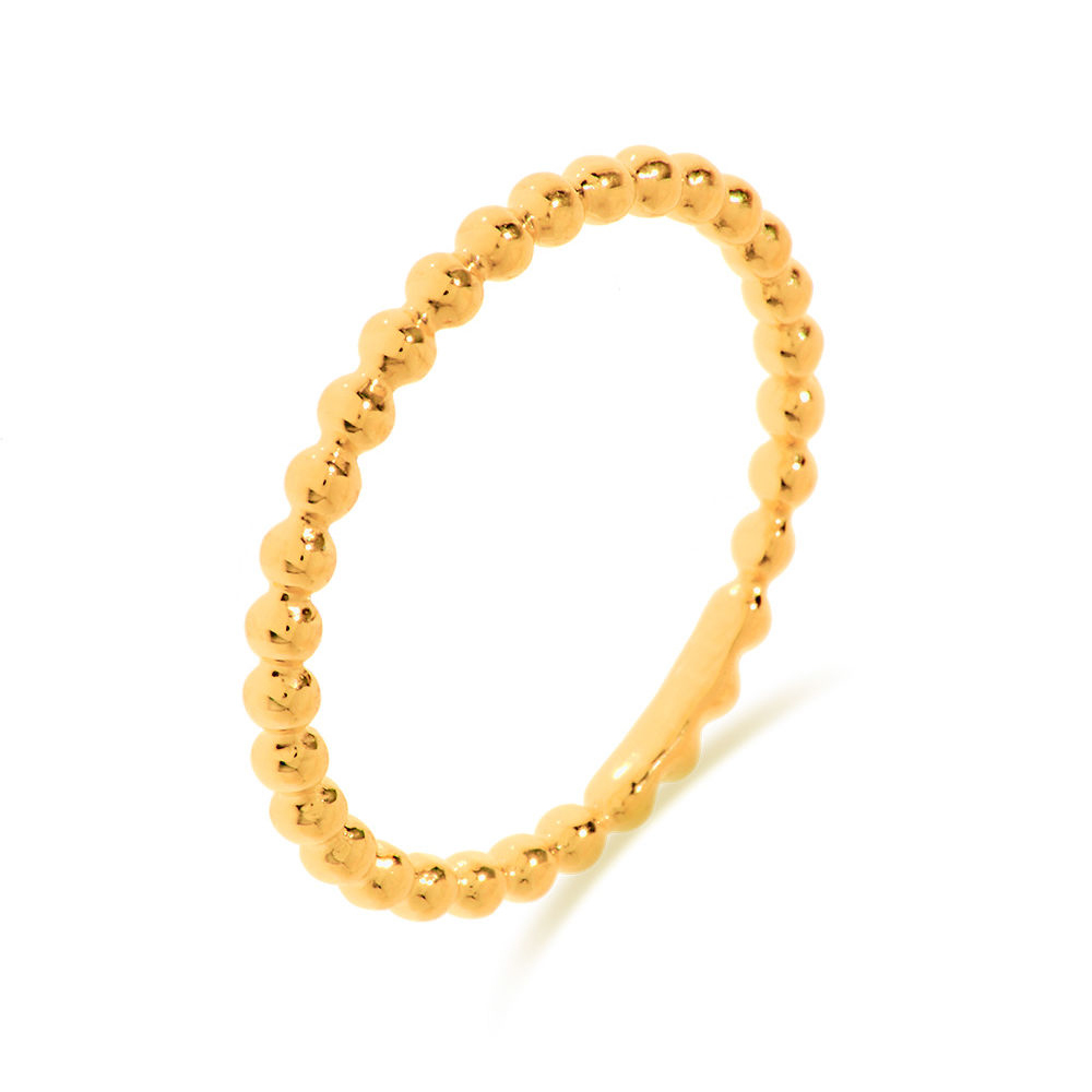 Ring Kugel, 14 Karat Gelbgold