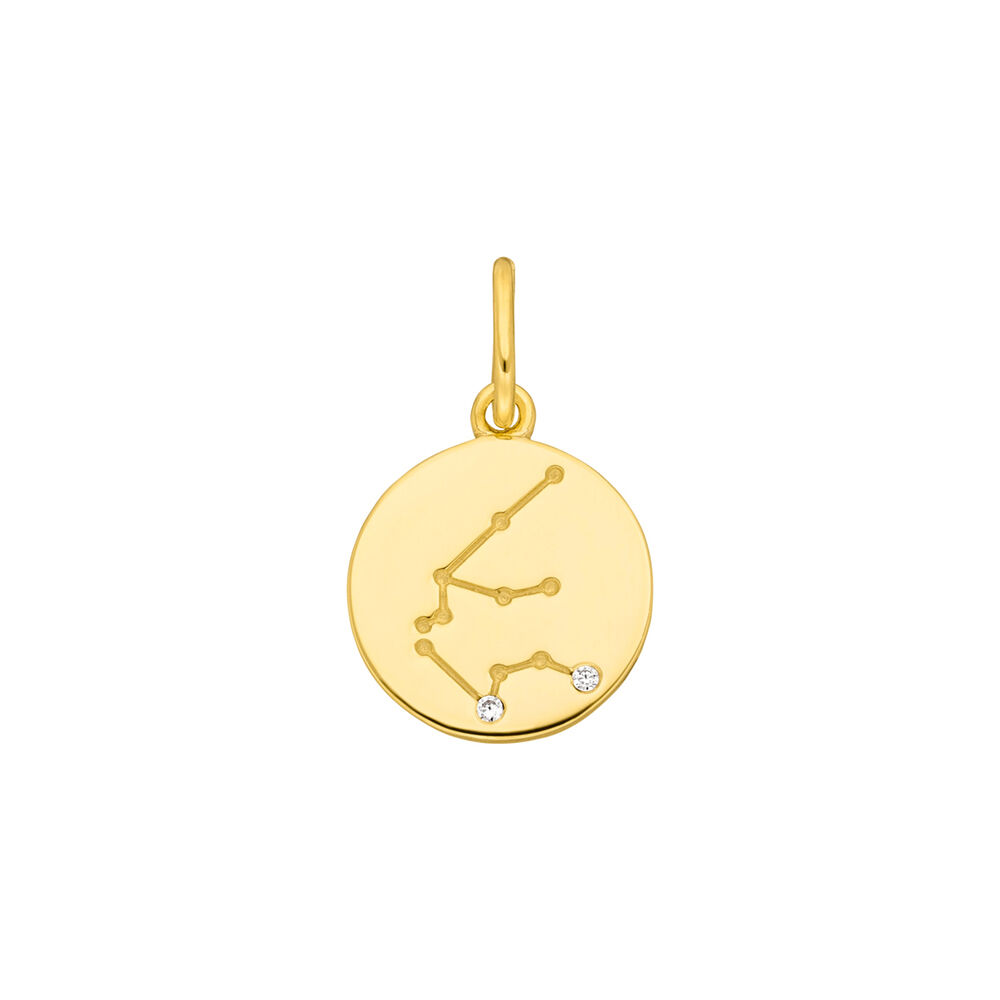 Wassermann ZODIAC SIGN, 18 Karat Gelbgold vergoldet