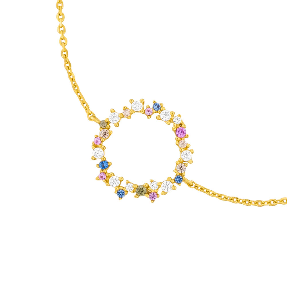 Armkette CANDY, 18 K Gelbgold vergoldet 