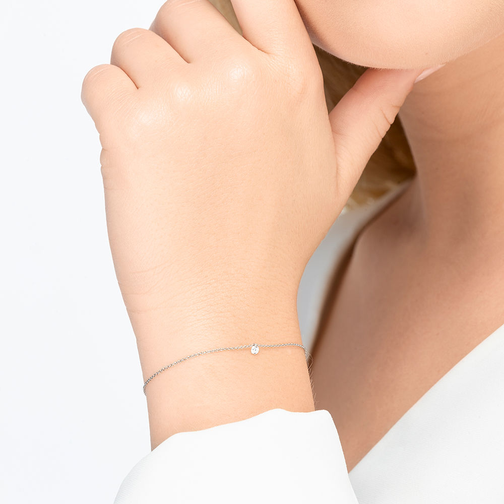 Armkette PURE Diamanten, 18 Karat Wei�gold 