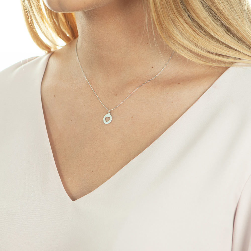 Halskette Heart, 14 Karat Wei�gold 