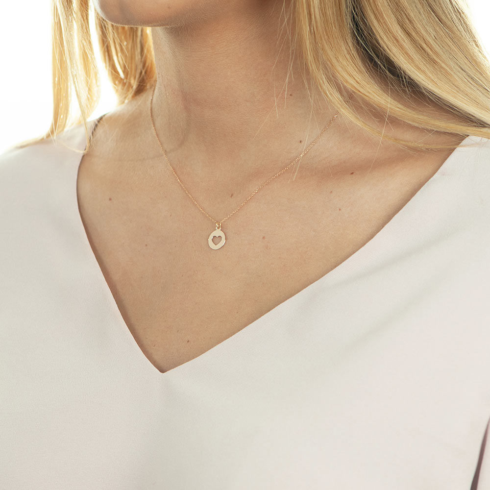 Halskette Heart, 14 Karat Rosegold 