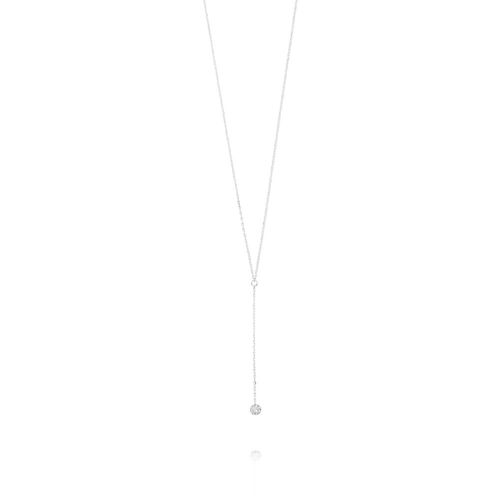 Halskette Y-PURE Diamant, 18 Karat Wei�gold 