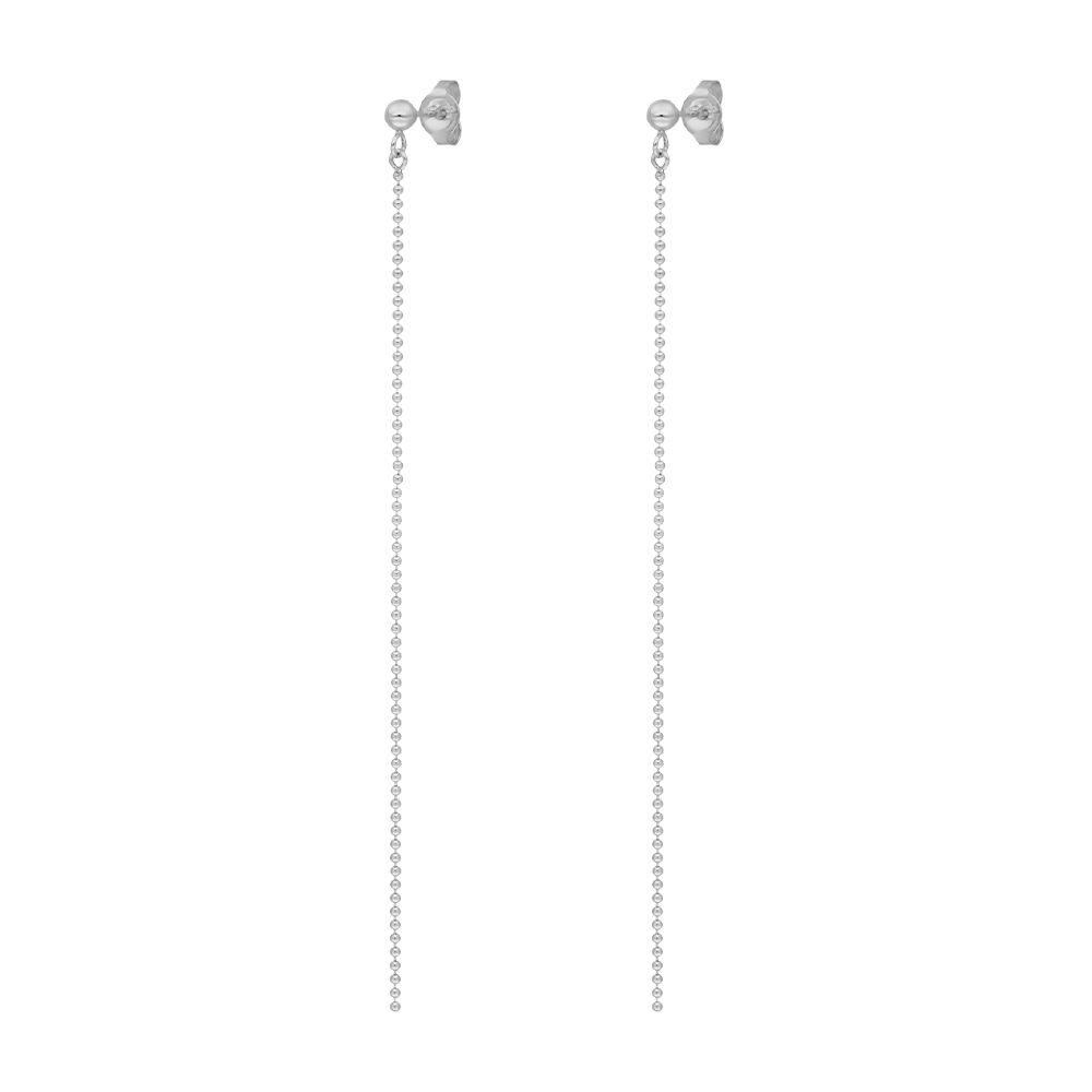 Ohrringe Ball Chain, 14 Karat Wei�gold 