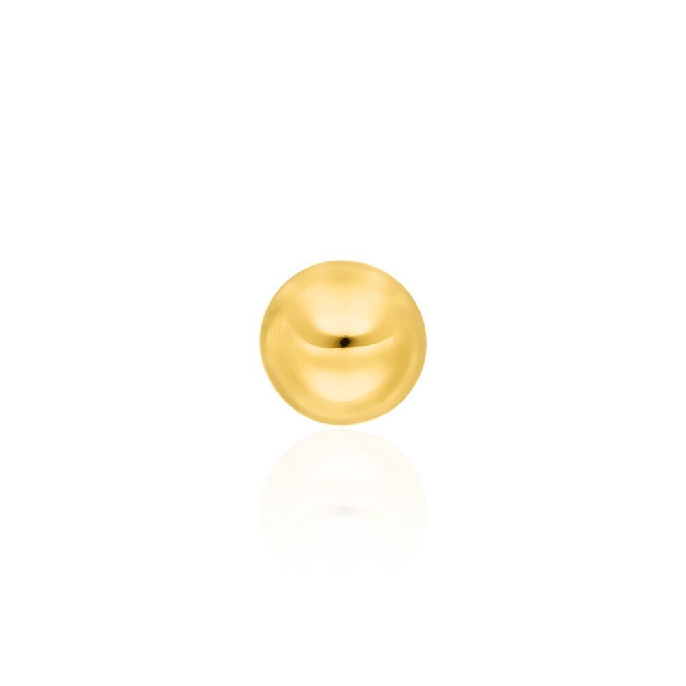 Single Piercing Kugel, 14 Karat Gelbgold 