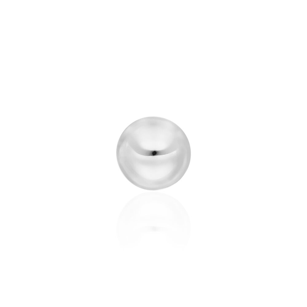 Single Piercing Kugel, 14 Karat Wei�gold 