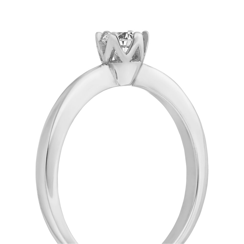 Verlobungsring Classic Solitair 0,25ct, 14 Karat Wei�gold 