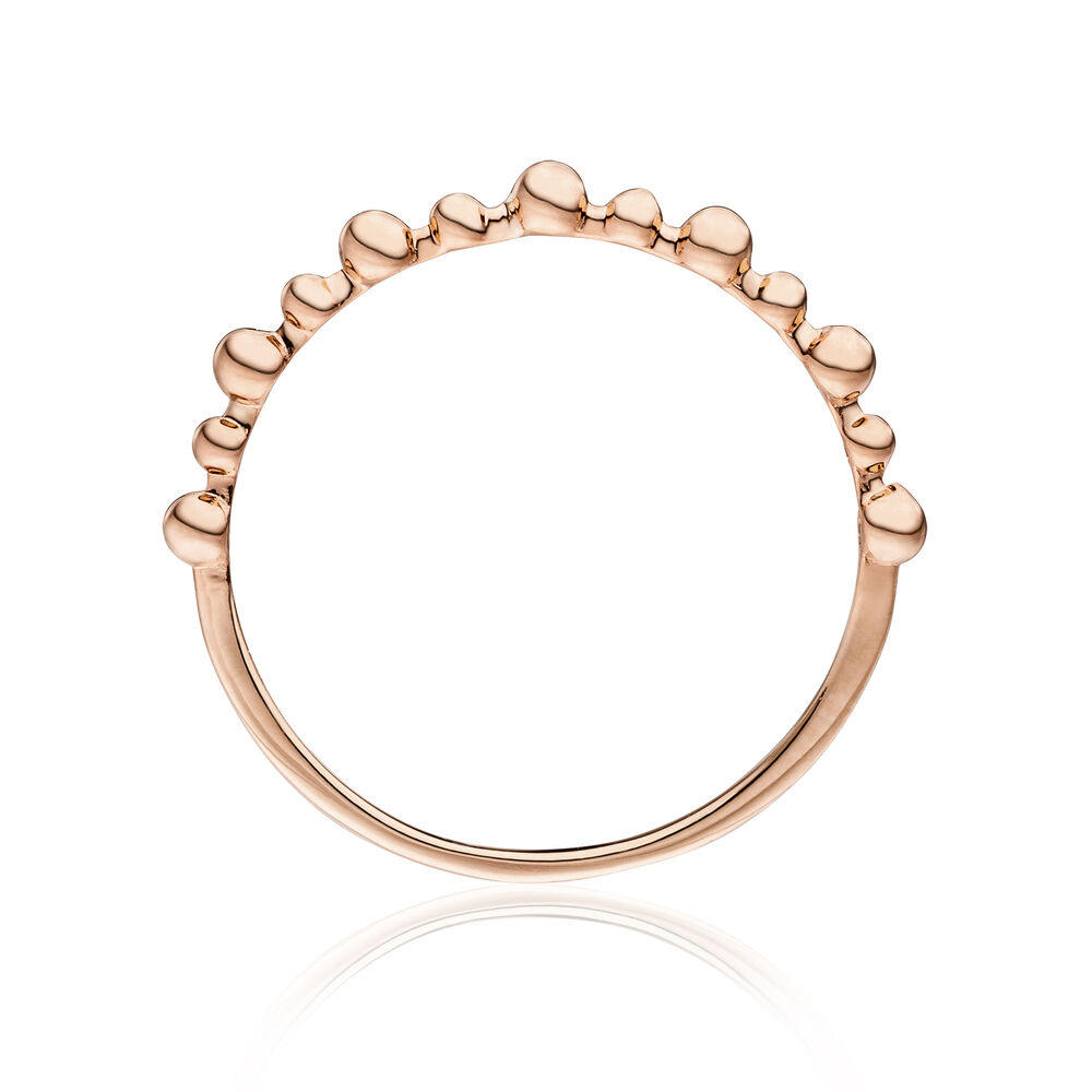 Ring Kugel, 18 Karat Rosegold 