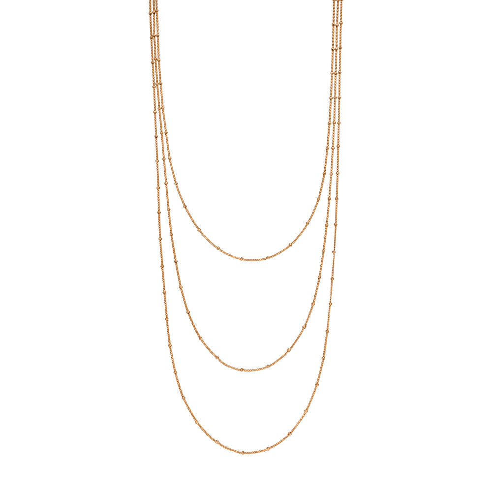 Halskette WATERFALL, 18 Karat Rosegold 