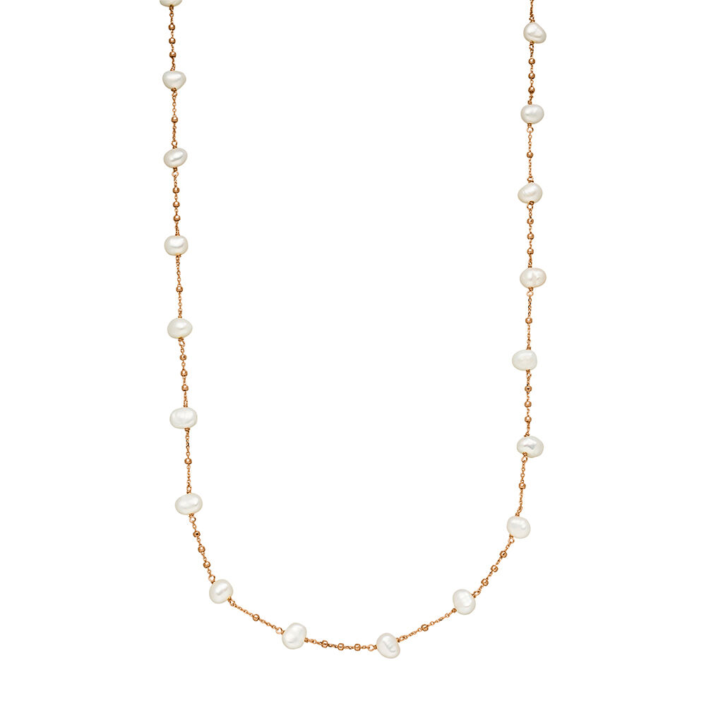 Halskette Perle, 18 Karat Rosegold 