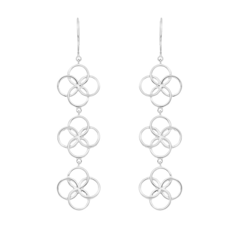Ohrh�nger Clover Charm, 925 Sterlingsilber 
