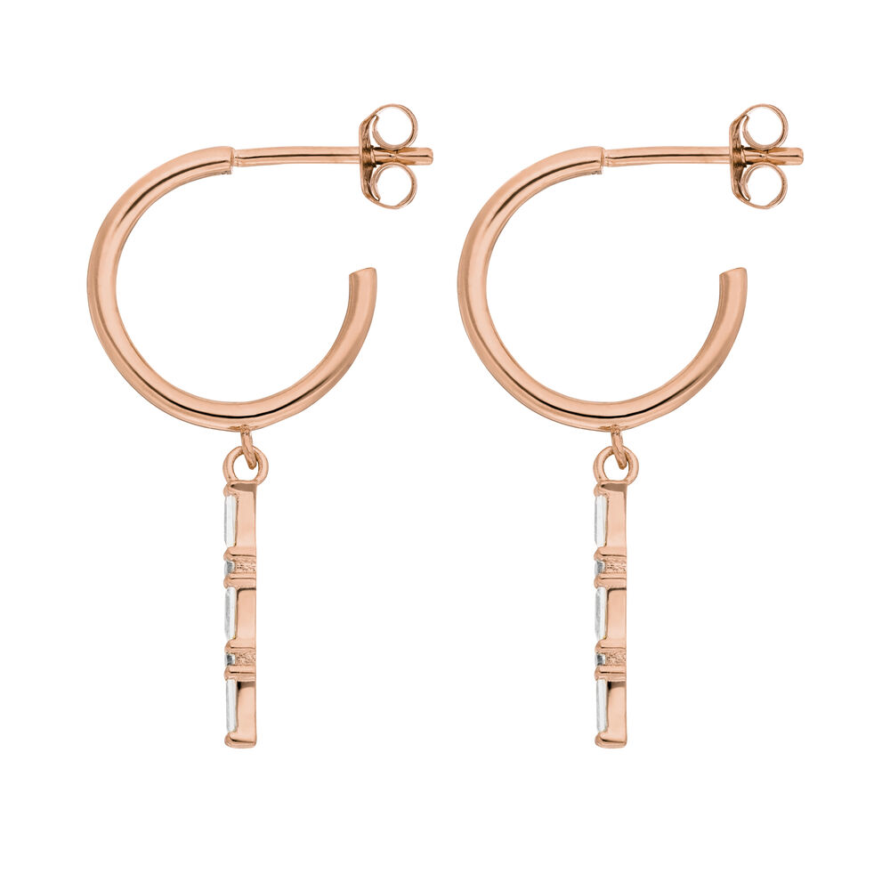 Creole ICE CUBE, 18 K Rosegold vergoldet 