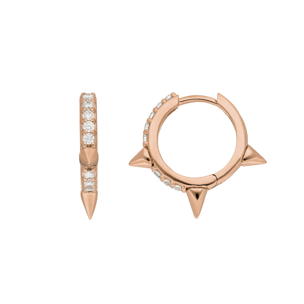 Creole Triple Stud, 18 K Rosegold vergoldet 