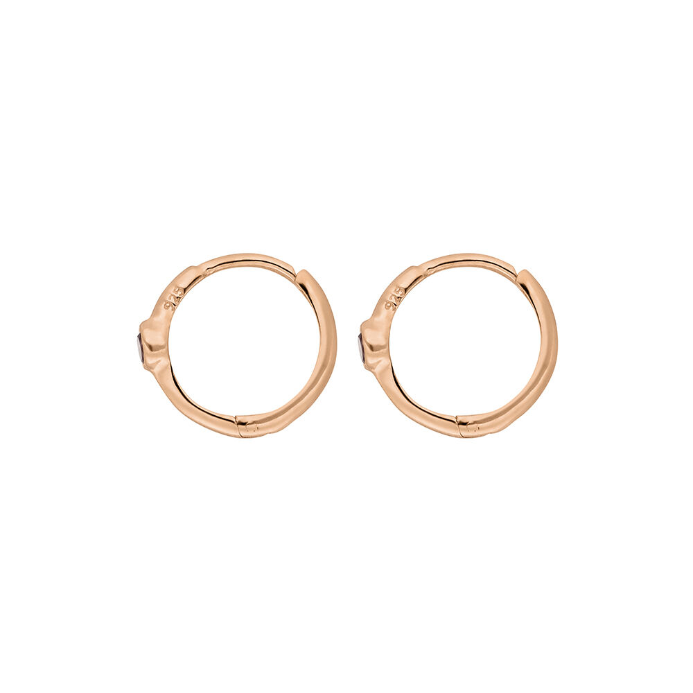 Creole One Gem, Amethyst, 18 K Rosegold vergoldet 