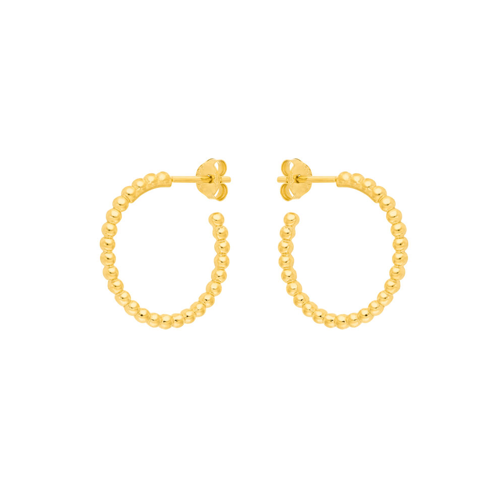 Creole Kugelring, 20mm, 18 K Gelbgold vergoldet 