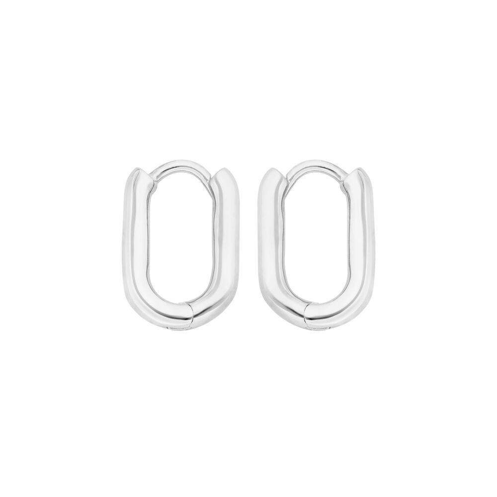 Creole Square, mini, 925 Sterlingsilber 