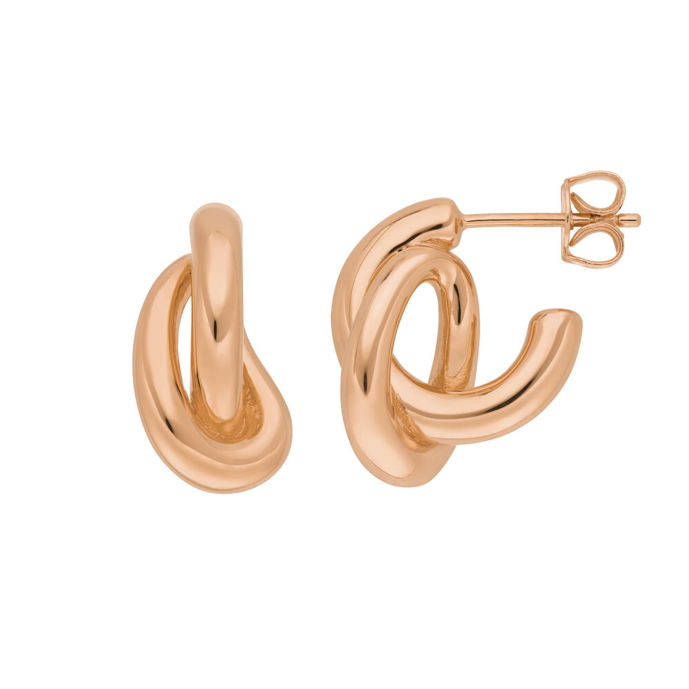 Creole Double, 18 K Rosegold vergoldet 