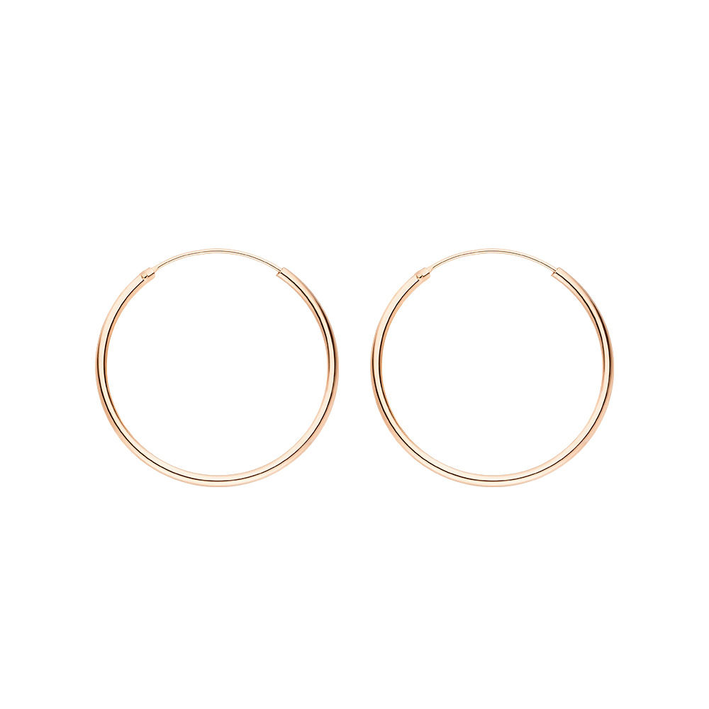 Creole Pure, 30mm, 18K Rosegold vergoldet 