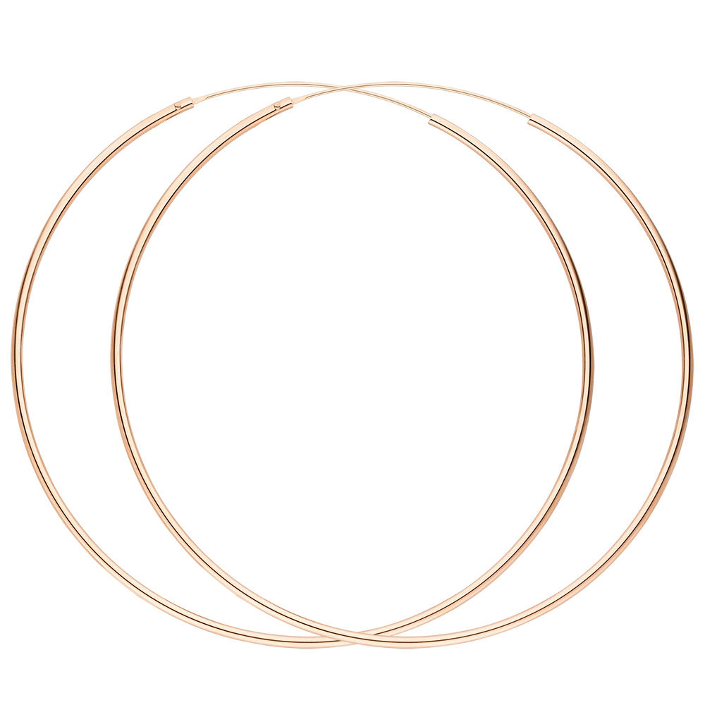 Creole Pure, 70mm, 18 K Rosegold vergoldet 