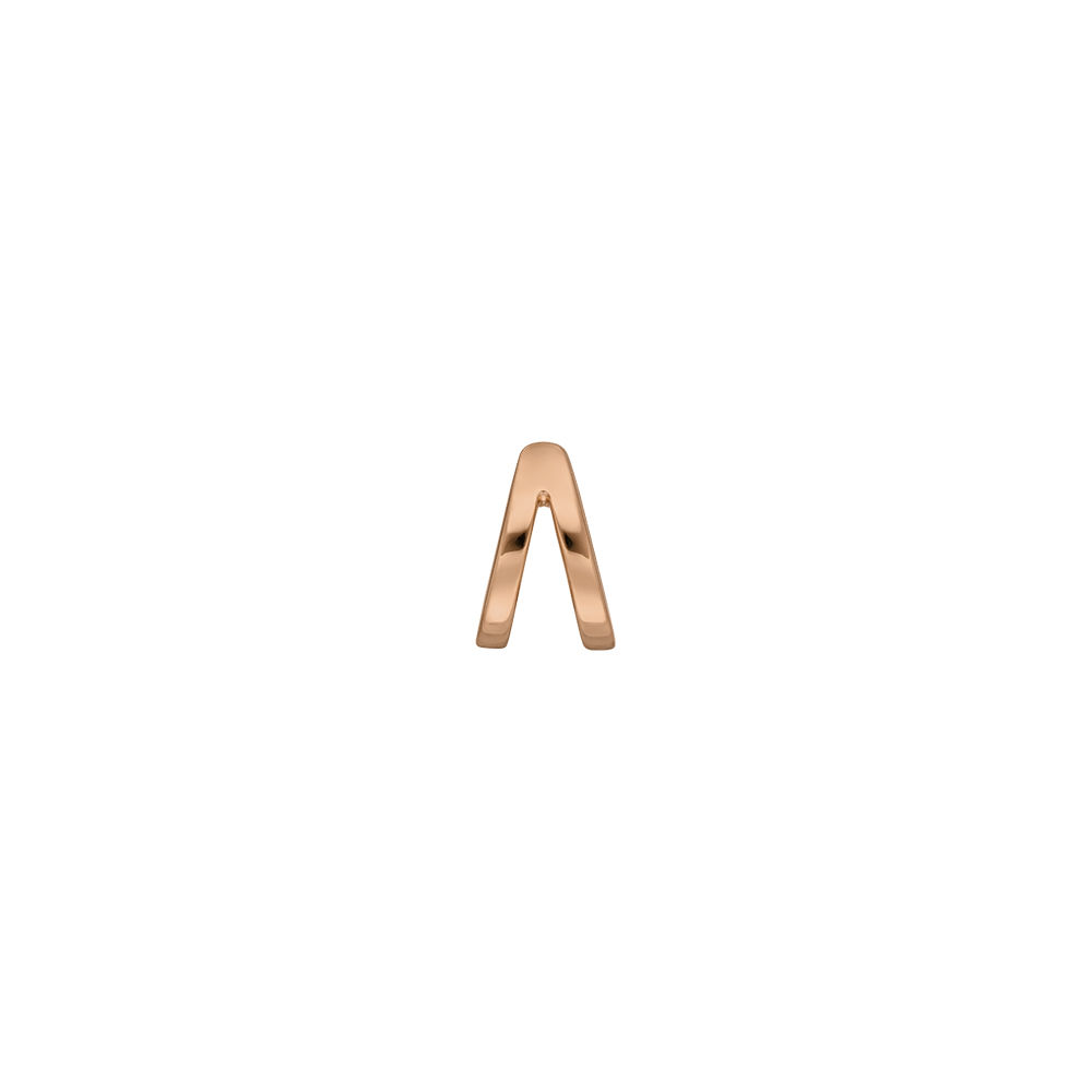 Earcuff Double Line, 10 mm, 18 K Rosegold vergoldet 