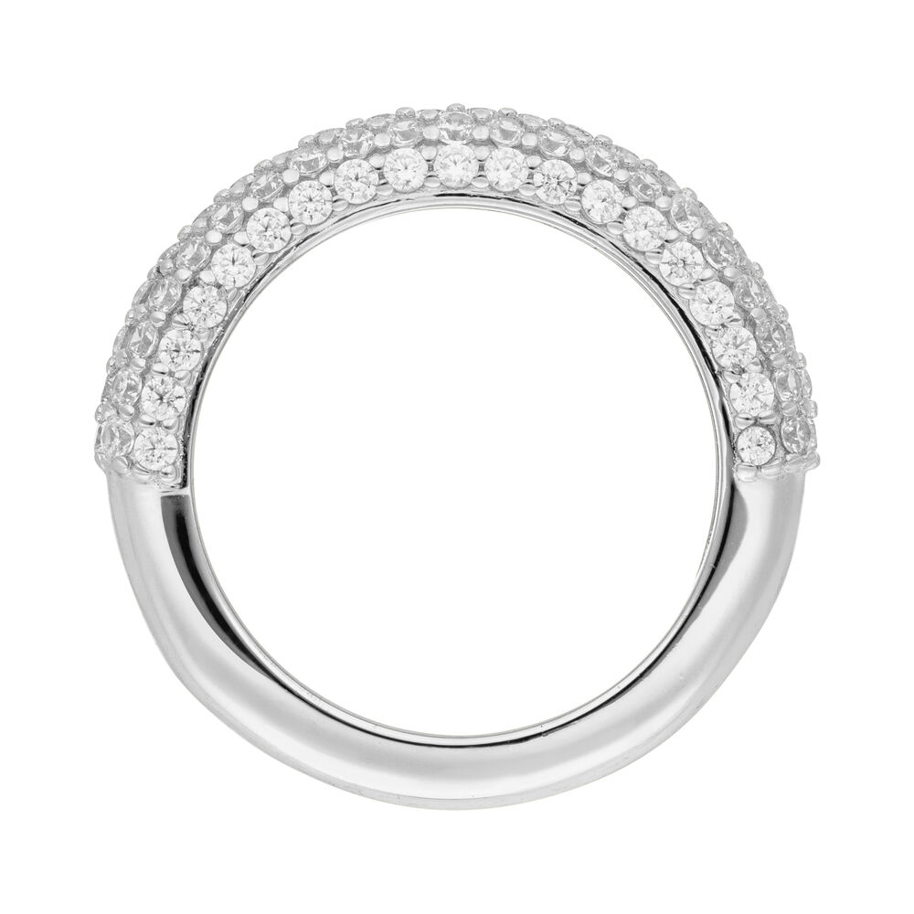 Silber Ring, PAVE 