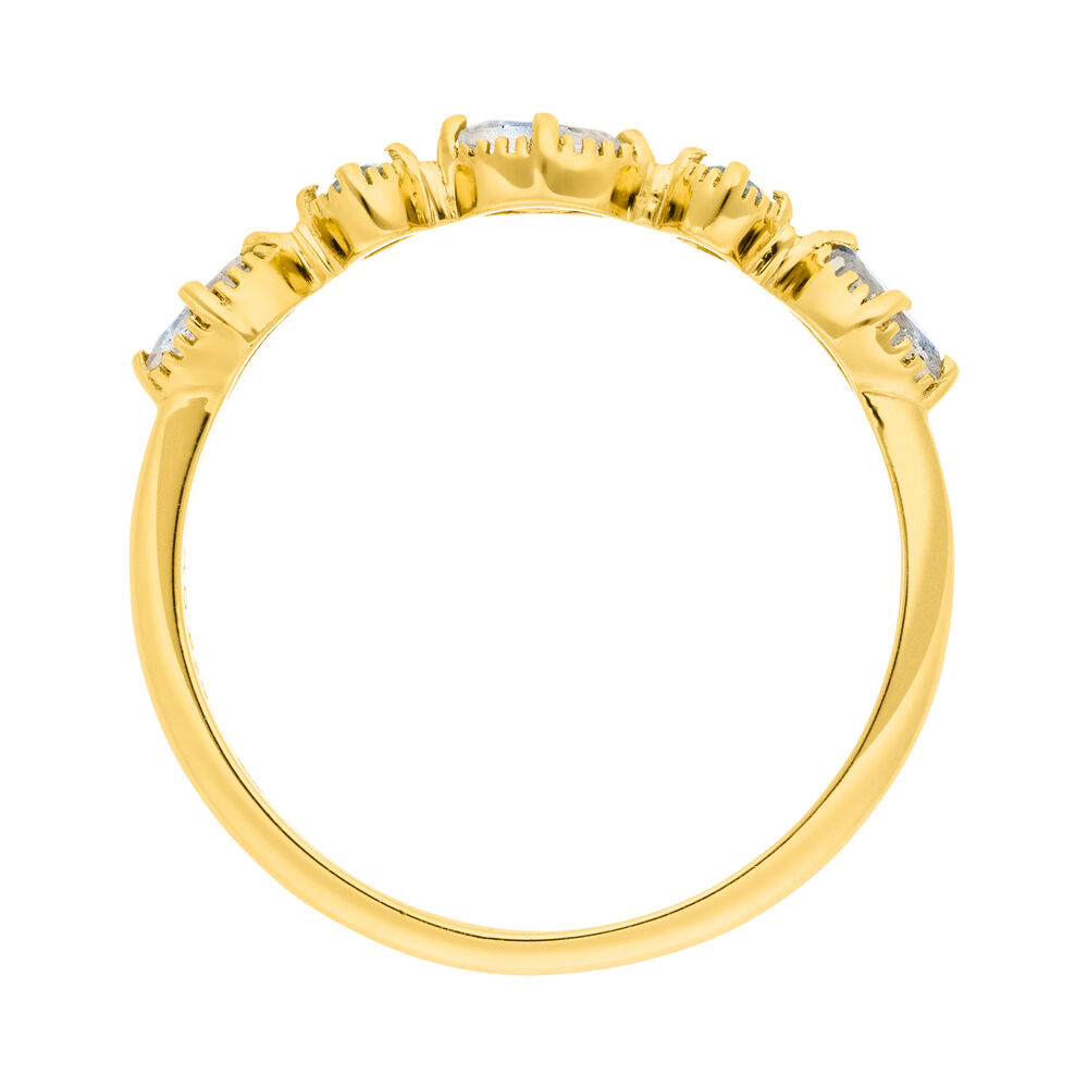 Silber Ring, Oval Gems, Labradorit, Gelbgold 