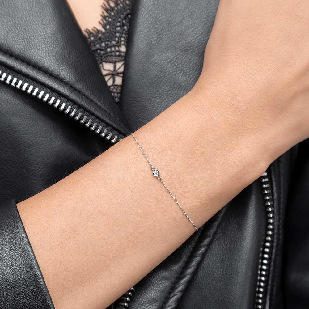 Armkette MY FIRST DIAMOND, 14 Karat Wei�gold 