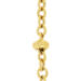 Gliederkette mit Kugeln, 55cm, 18 Karat Gelbgold vergoldet 