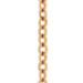 Gliederhalskette, 80 cm, 18 Karat Rosegold vergoldet 