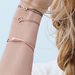 Gl�cksarmb�ndchen Infinity Zirkonia, Ros�gold vergoldet, Grau 