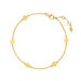 Armkettchen Basic mit Pl�ttchen, 18 K Gelbgold vergoldet