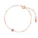 Armkette BLOOM, Amethyst/Rhodolith, 18 Karat Rosegold vergoldet
