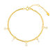 Armkette CRYSTAL, 18 K Gelbgold vergoldet
