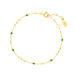 Armkette Flying Gems, Gr�ner Achat, 18 K Gelbgold vergoldet