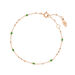 Armkette Flying Gems, Gr�ner Achat, 18 K Rosegold vergoldet